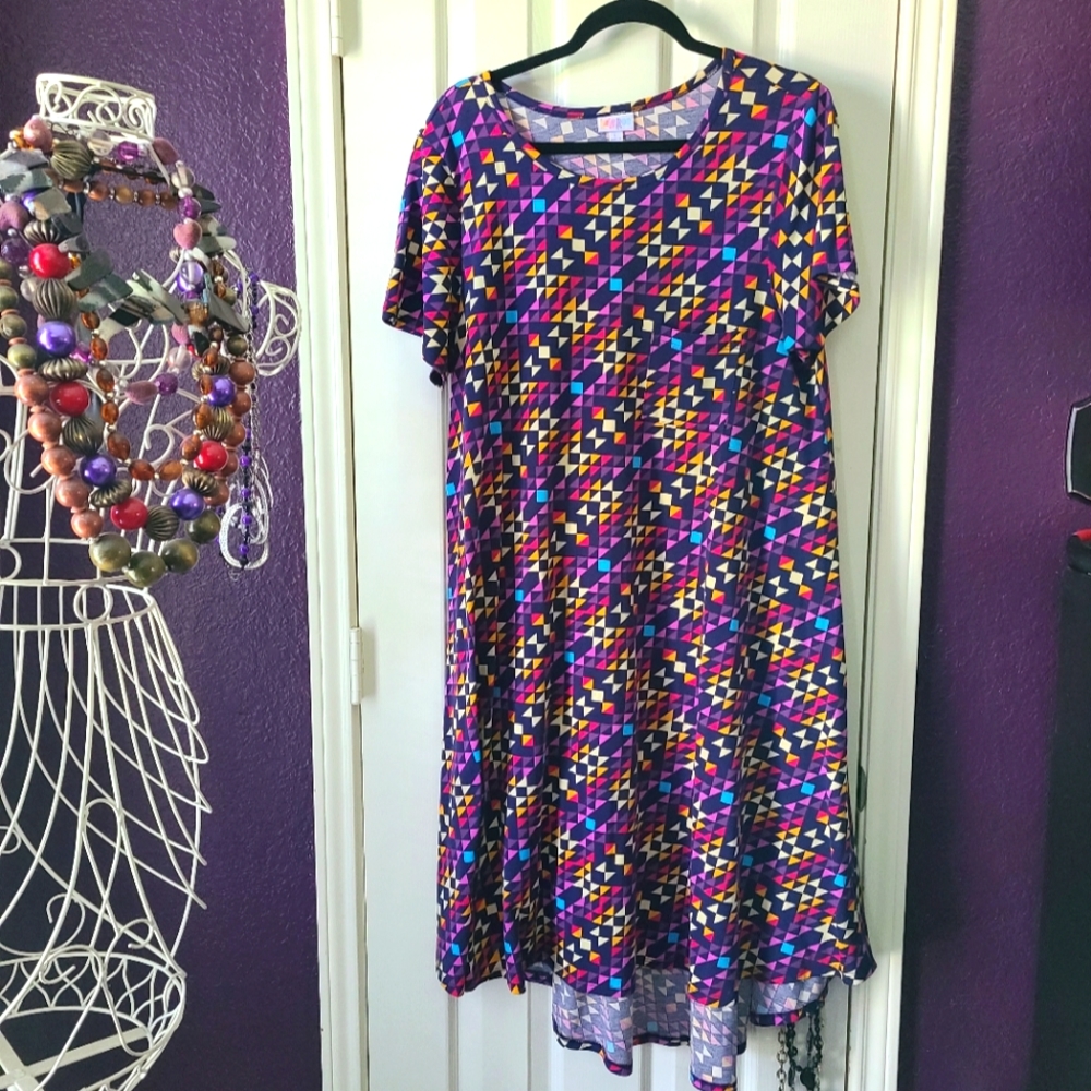 LulaRoe Geometric Pattern Dress size Large L